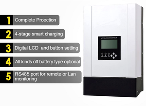 Contrôleur solaire 12V 24V 36V 48V 100 ampères 100A, contrôleur de charge solaire MPPT 100A, SZSSTH-12V24V36V48V 100A, MPPT - Product Image 3