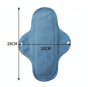 Toalla Menstrual de Tela Reutilizable Personalizada, Protector de Toalla Sanitaria Transpirable de Forro Polar con Broches para el Cuidado Menstrual - Product Image 3