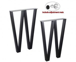 Modern Metal Bench Coffee <b>Table</b> <b>Legs</b> Iron Powder Coated Home Office School Dining Kitchen Hotel Bedroom Outdoor Living Room - Product Image 2