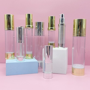 Wholesale AS Airless Lotion <b>Pump</b> <b>Bottle</b> 15ml 30ml 50ml 80ml 100ml 120ml Transparent Lotion Cream Essence Airless <b>Pump</b> <b>Bottle</b> - Product Image 6