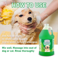Shampoo hypoallergénique pour chiens et chats à l'aloe vera, sans ingrédients agressifs, formule d'origine naturelle pour peaux sensibles, soin et nettoyage des animaux de compagnie
