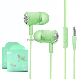 厂家批发L105 3.5毫米立体声插孔有线耳机1.2米入耳式免提电缆控制高保真游戏耳机 - Product Image 4