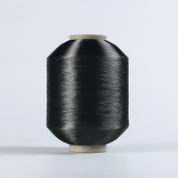 Filament 100% polyester FDY, fil fantaisie, haute ténacité, fil torsadé teinté pour la couture et le tricot