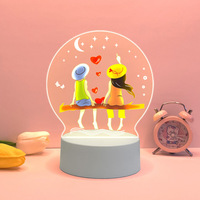 Op maat gemaakte Valentijnsdag cadeau verjaardag voor vrouwen baby bruiloft aandenkens bruidsmeisje gast kinderen 3D UV print nachtlampje
