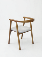 NOUVEAU DESIGN Chaise ergonomique avec dossier en bois massif et accoudoirs KD pour hôtel, restaurant, mobilier