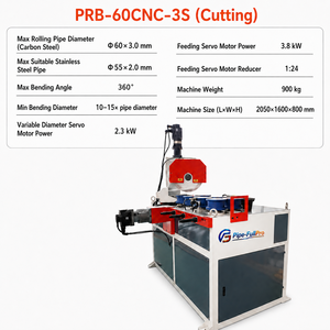 <b>Thick</b> Wall CNC Tube <b>Ring</b> Rolling Bending Cutting Machine Round Square Rectangular Steel Pipe Circle Forming Heavy Fabrication - Product Image 2