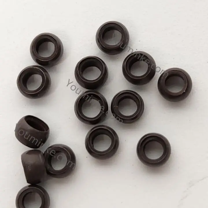 4 мм мини-бусины медные нано-кольца с силиконовыми бусинами соединительные трубки для инструментов для наращивания волос