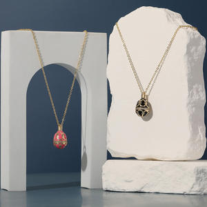 <span class=keywords><strong>Collar</strong></span> con Colgante de Huevo de Pascua Ruso, Estilo Vintage, de Cobre, Colorido, Accesorios de Joyería para Mujer, Regalo, Moda 2026 - Product Image 2