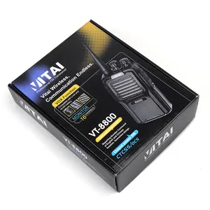 Walkie talkie portátil vitai, rádio profissional de VT-8800 com voz chinesa e inglês