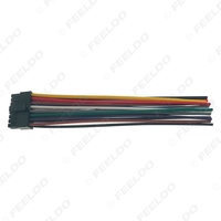 Hitam Universal Car Wire Harness Connector 16Pin Ke Dalam Mobil DVD CD Radio Stereo Wire Plug Adapter