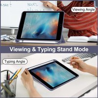Vente en gros de housses en cuir PU pour iPad Mini 5, étui transparent pour tablette de 7,9 pouces
