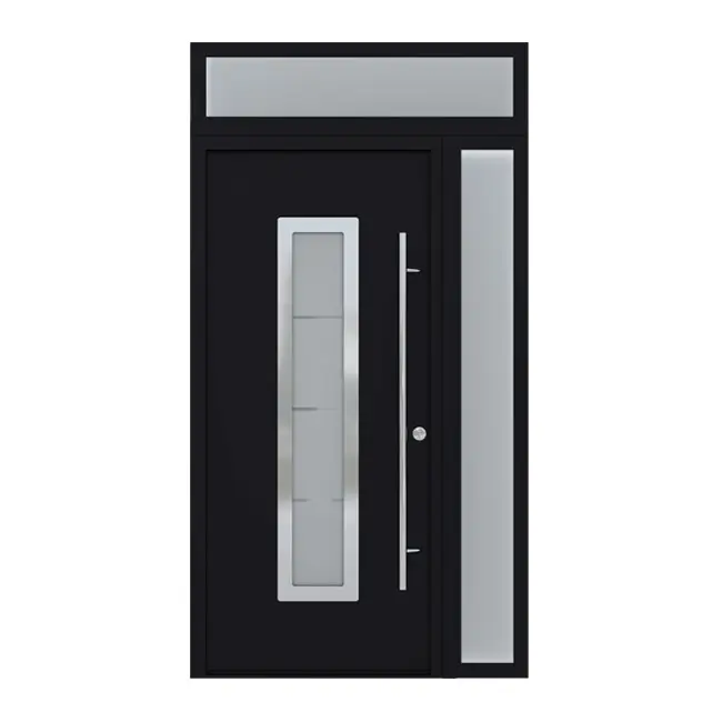 ประตูเหล็กประตูรักษาความปลอดภัยสำหรับบ้านประตูเหล็กภายนอกแบบกำหนดเอง