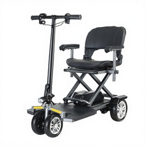 Scooter Eléctrico Plegable de 4 Ruedas con Motor sin Escobillas de 250W, Impermeable, de Aleación de Aluminio, con Alcance de 15 km, para Adultos, en Oferta - Product Image 2