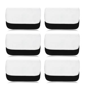 Sacs cosmétiques modernes à motif de bonbons, sublimation, avec fermeture éclair, sac à maquillage vierge à faire soi-même, pochettes à crayons en toile - Product Image 5