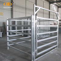 Panneau de clôture pour bétail en acier galvanisé de haute qualité, robuste et traité thermiquement, 16 pieds x 4 pieds