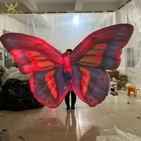Costume gonflable Airart d'ailes de papillon Costume gonflable personnalisé pour adultes marchant dans la rue