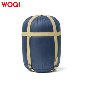 Saco de dormir Woqi Mummy de 205 cm, azul oscuro, nailon ligero y transpirable, 3 estaciones, para adultos, camping y senderismo. - Product Image 4