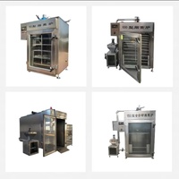 Fumoir automatique pour viande, poisson et saucisses, séchoir à viande fumée, four de fumage commercial avec fumage à froid/à chaud