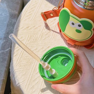 Bouteille d'eau en acier inoxydable pour les sports scolaires Mignon enfants filles garçons nouveau dessin animé chien flacon à vide tasse tasse isotherme - Product Image 5