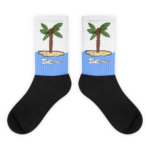 Calcetines de Playa PiRate Vacation, con Estampado Digital de Cómics IW, Antideslizantes, Deportivos, para Uso Diario, Color Rojo Marrón, con Patrón de Personajes, Desechables - Product Image 1