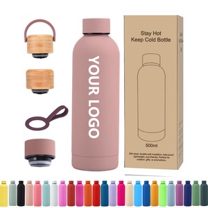 ZREGGUR 350ml 500ml 750ml Nouvelle Conception Bouteille d'Eau de Sport de Luxe en Acier Inoxydable avec Paille Gourde Sportive Bouteille de Boisson - Product Image 1