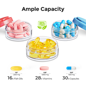 <b>Case</b> PP Sealed Stackable Efficient Filling Design 7 Day Medicine Organizer For Hospital Rehabilitation Centers - Product Image 5