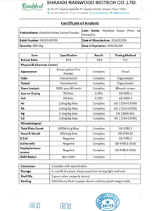 Экстракт родиолы розовой Rainwood: 1% салидрозида, 10% розавинов, 3% салидрозида - Product Image 2