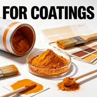 Pigment d'oxyde de fer orange Fe2O3 haute résistance aux alcalis, stable à la chaleur, qualité industrielle, poudre inorganique pour revêtement de béton et plastique