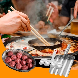 <span class=keywords><strong>Stampo</strong></span> Manuale <span class=keywords><strong>per</strong></span> <span class=keywords><strong>Polpette</strong></span> in Acciaio Inox 304, Utensile da Cucina <span class=keywords><strong>per</strong></span> Pesce Fritto e Gamberetti, <span class=keywords><strong>Stampo</strong></span> Resistente - Product Image 6