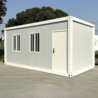 Casa Prefabricada de Acero de 20 pies/40 pies, Moderna, para Invierno, Expandible, Desmontable, Contenedor de Envío, Villa, Tienda, Oficina con Paneles Sándwich