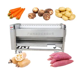 ZH Commercial and Households Garlic Potato Peeling Rotary Brush Washing Machine