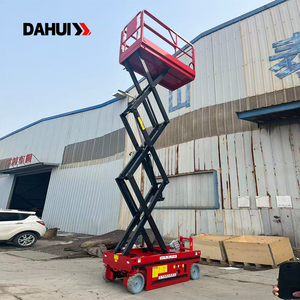 Plateforme élévatrice à ciseaux autopropulsée électrique DAHUI GTJZ14, hauteur maximale 13,8 m, capacité 100 kg, jambes pliables, compacte 2,8 m - Product Image 5