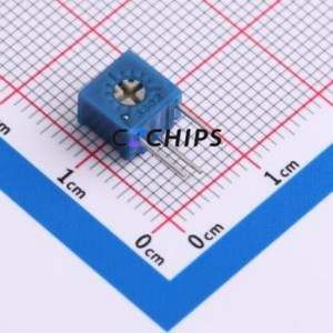 Résistance/potentiomètre réglable 3362S-1-503LF, composant traversant (THT)-3P, 7x6,8 mm, résistance 50 kOhm, 10 %, 500 mW, 250 ppm/ ℃ - Product Image 1
