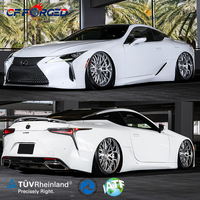 Velg Forged CF 19 20 Inch 5x114.3 2 Piece untuk LC500 Tesla Model 3 Chrome Polished Deep Dish Deep Lip Mesh Rims