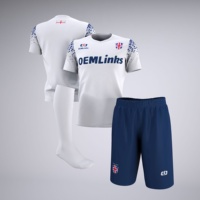 Tenues de Football Personnalisées Ensemble Complet Kit de Football Jeunes Maillot de Football Personnalisé Maillot de Foot Séchage Rapide Uniformes de Football Vêtements de Foot Homme