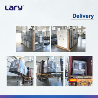 Machine d'injection de semelles de chaussures en caoutchouc contrôlée par PLC LARY, force de serrage de 1650 kN, moteur de 850 ml, 2 stations, plaque chauffante de 460 x 340 mm