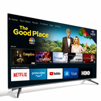 Desain Ultra Tipis Tanpa Bingkai Panel Layar LED 4K Android TV Pintar 65 inci untuk Instalasi Proyek Kamar Hotel OEM ODM