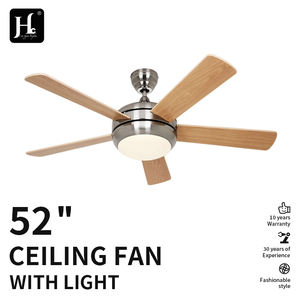 Prix fabricant : Ventilateur de plafond 52 pouces à 5 pales avec moteur à lumière puissante 3 couleurs, ventilateur de plafond lumineux pour chambre à coucher - Product Image 2