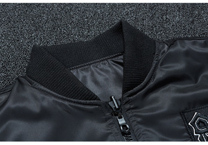 Chaqueta Bomber de Primavera para Hombre, con Bordado y Estampado, Reversible de Doble Cara, Talla Grande, Cortavientos MA-1 - Product Image 5