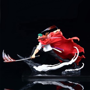 Nuevos modelos 28cm <span class=keywords><strong>dos</strong></span> estilos elegante <span class=keywords><strong>tres</strong></span> cuchillo flujo una pieza Doble arma batalla postura Luffy Ace Anime figura Zoro - Product Image 3