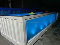 Piscine sur mesure OEM avec revêtement en WPC, coque en fibre de verre acrylique pour villa, hôtel, complexe hôtelier