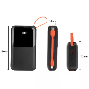 Alimentation d'usine pas cher Portable <span class=keywords><strong>45W</strong></span> <span class=keywords><strong>Powerbank</strong></span> 20000mAh câble intégré <span class=keywords><strong>PD</strong></span> charge rapide Power Bank pour ordinateur portable - Product Image 3