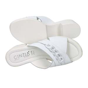 Cinzia <b>Soft</b> Women's Heeled Slipper White IAF203519 - Product Image 6