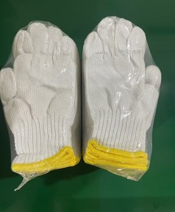 Guantes de trabajo de punto TC blancos calibre 7/10, transpirables, duraderos, resistentes a cortes, para hombres y mujeres, guantes de seguridad protectores para el trabajo. - Product Image 5