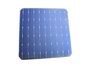 Sel tenaga surya monokristalin 166mm sel surya tunggal Kelas a efisiensi tinggi untuk sistem Panel surya