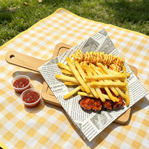 Modelo de Pollo Frito Coreano Artificial de PVC con Plato de Madera para Exhibición Comercial en Restaurantes y Cafeterías, Papas Fritas Crujientes y Salsa - Product Image 4