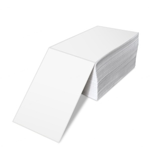 Hot Sell 4X6 Inch Fan-fold Adhesive Thermal <b>Labels</b> Customized 3 Layer Shipping <b>Labels</b> for Usps DHL UPS FBA - Product Image 5