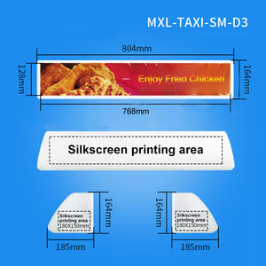 Lumière de toit de taxi P8 à LED, fixation par crochet simple côté, lumière de toit avec affichage LED, affichage double face, affichage LED de toit de voiture - Product Image 4