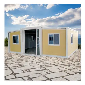 chinese 2 floor folding expandable mobile 3bed 2bath steel folding 30 ft 40 ft container home house