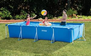 <span class=keywords><strong>Piscine</strong></span> rectangulaire familiale <span class=keywords><strong>INTEX</strong></span> <span class=keywords><strong>Intex</strong></span> 28273 4,50 m x 2,20 m x 84 cm avec structure métallique pour des moments <span class=keywords><strong>de</strong></span> plaisir en famille - Product Image 4